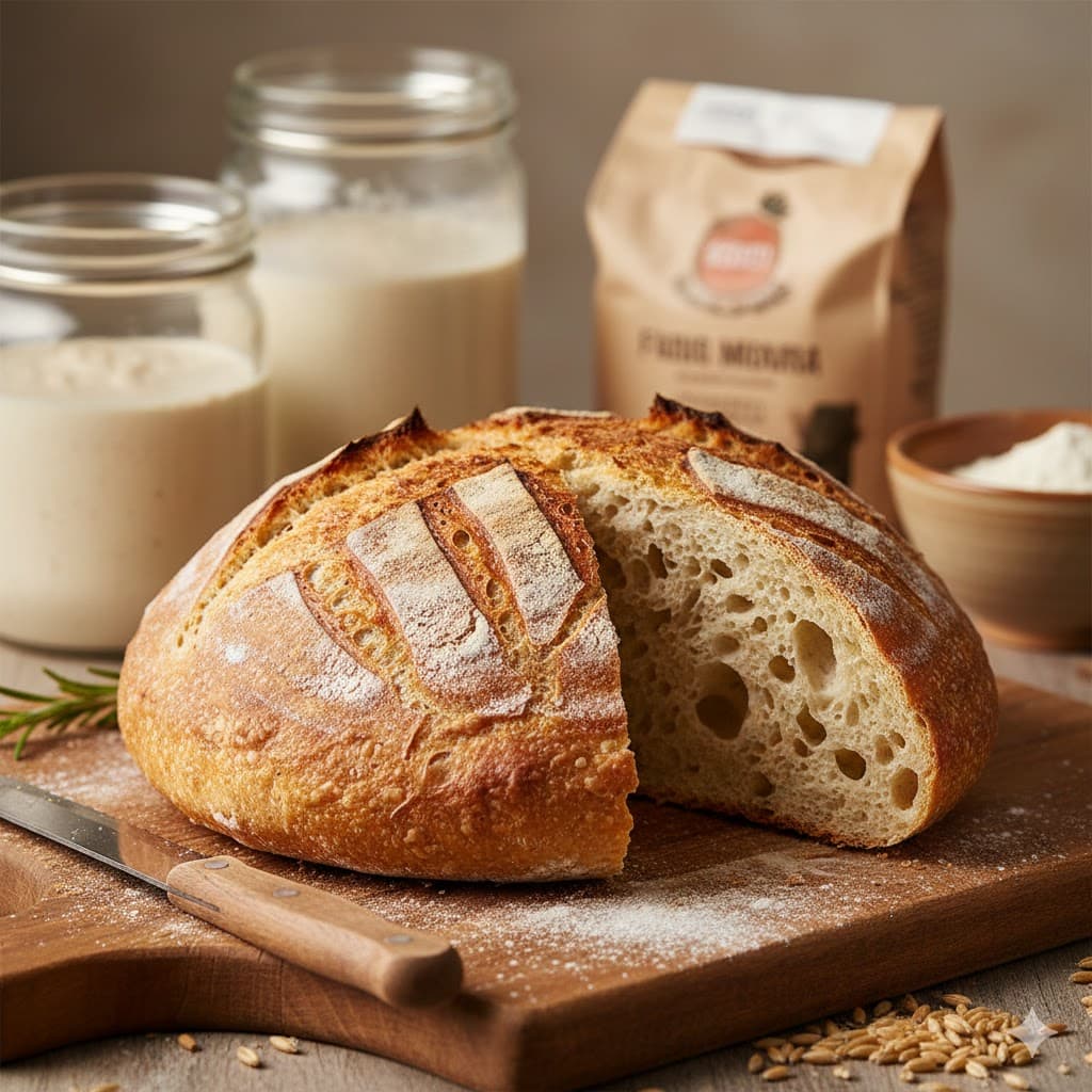 Pâinea cu maia: ce este, beneficii și de ce este mai sănătoas