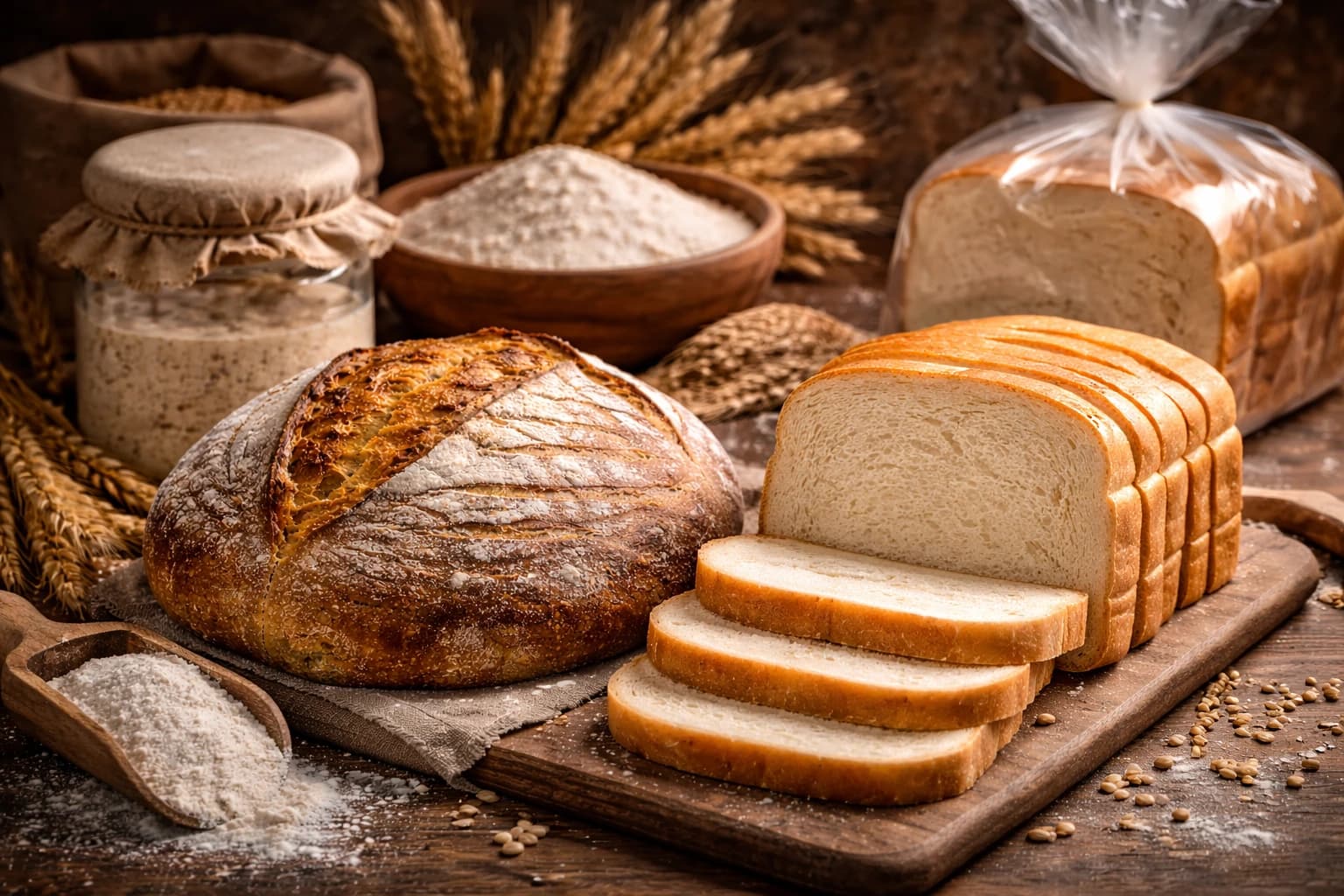 Pâinea artizanală vs industrială: diferențe reale, ingrediente și ce alegi mai sănătos